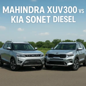 Mahindra XUV300 vs Kia Sonet diesel comparison