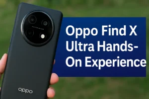 Oppo Find X Ultra held in hand for hands-on review