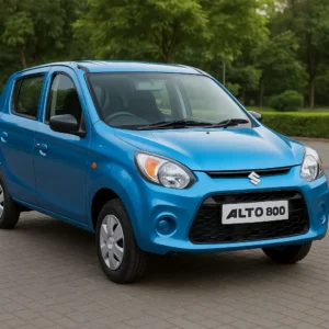 Maruti Alto 800 2025 model in blue with updated design, price ₹3.9–5.2 lakh and mileage 22–24 km/l petrol, 31 km/kg CNG