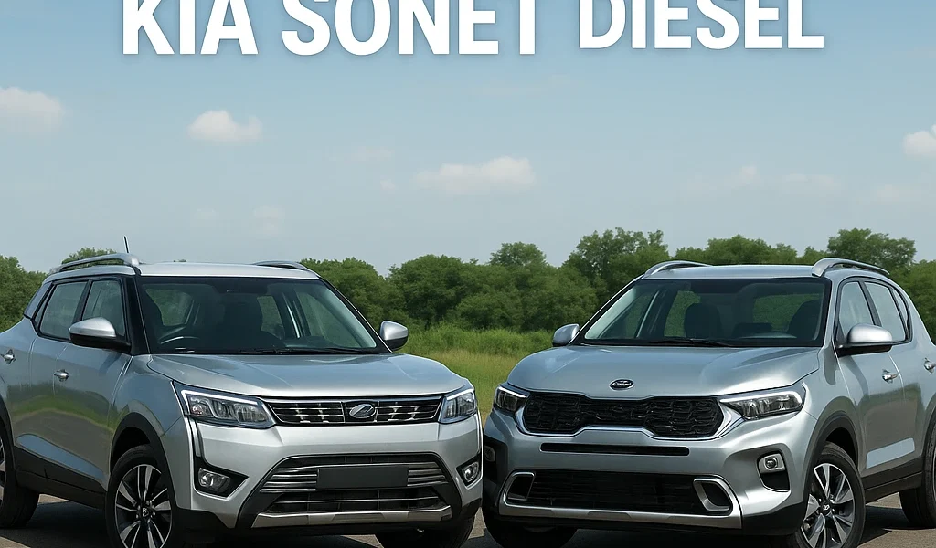 Mahindra XUV300 vs Kia Sonet diesel comparison